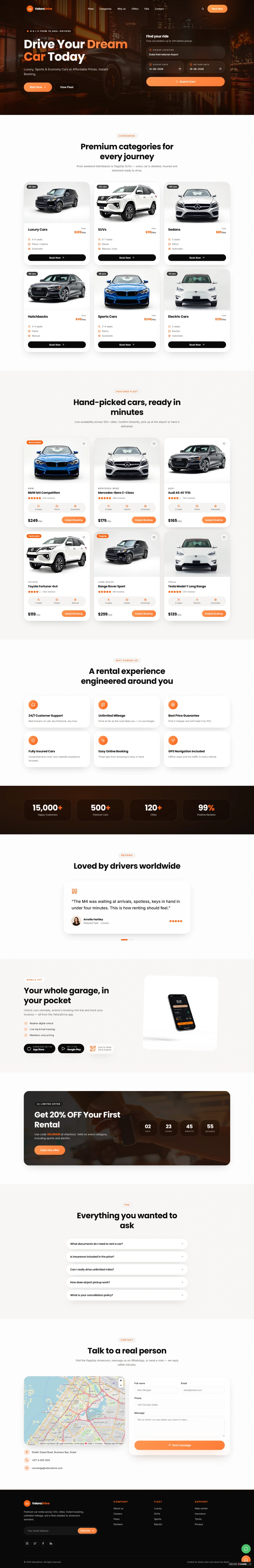 Car Rental Website Design
