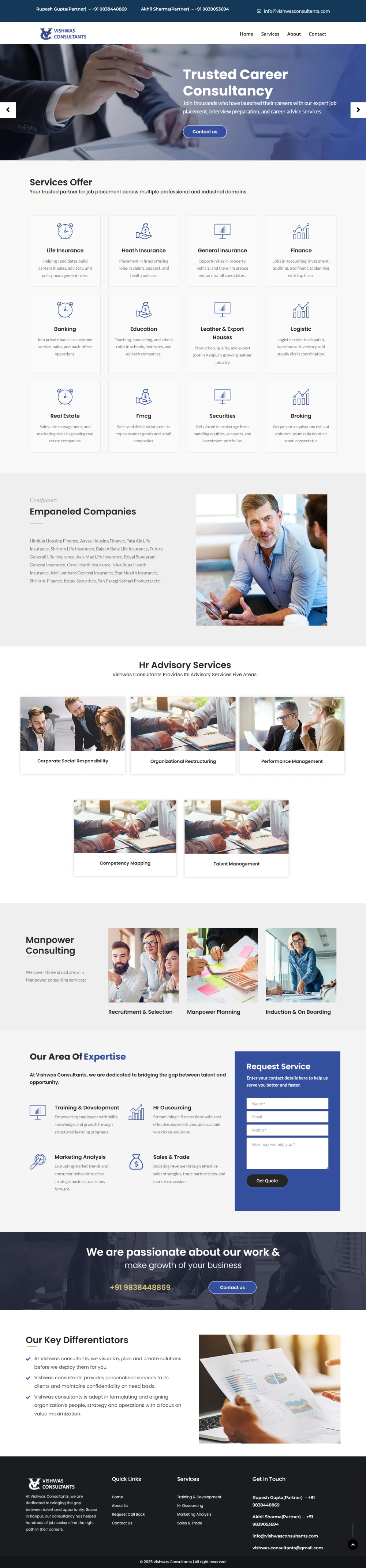 Consultants Website Design